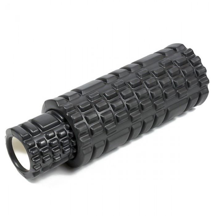 Массажный ролик EasyFit Grid Roller Double 33 см Черный