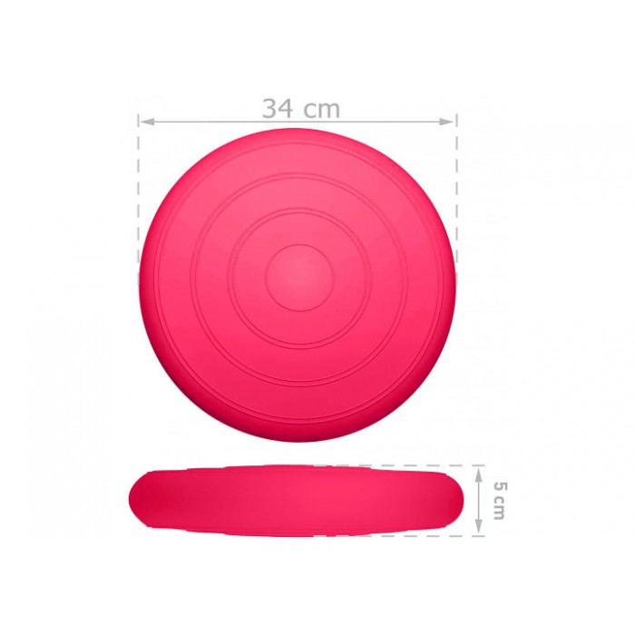 Балансировочная массажная подушка гладкая EasyFit Balance Cushion Розовый