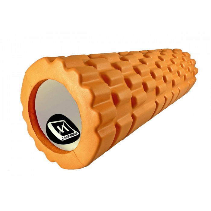 Массажный роллер EasyFit Grid Roller Mini 30 см оранжевый