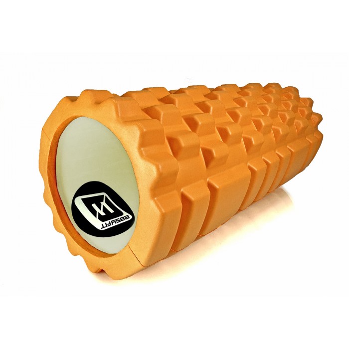 Масажний ролик EasyFit Grid Roller 33 см v.1.1 Помаранчевий