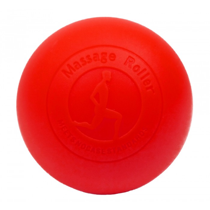 Массажный мячик EasyFit каучук 6.5 см красный