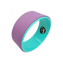 Колесо для йоги EasyFit TPE 33 см фиолетово-мятное