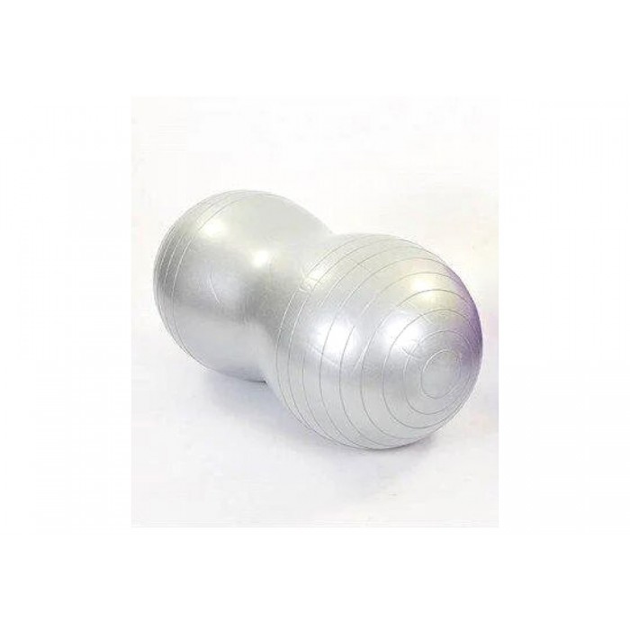 Мяч для фитнеса EasyFit Peanut 45х90 см серый (фитбол орех-арахис)