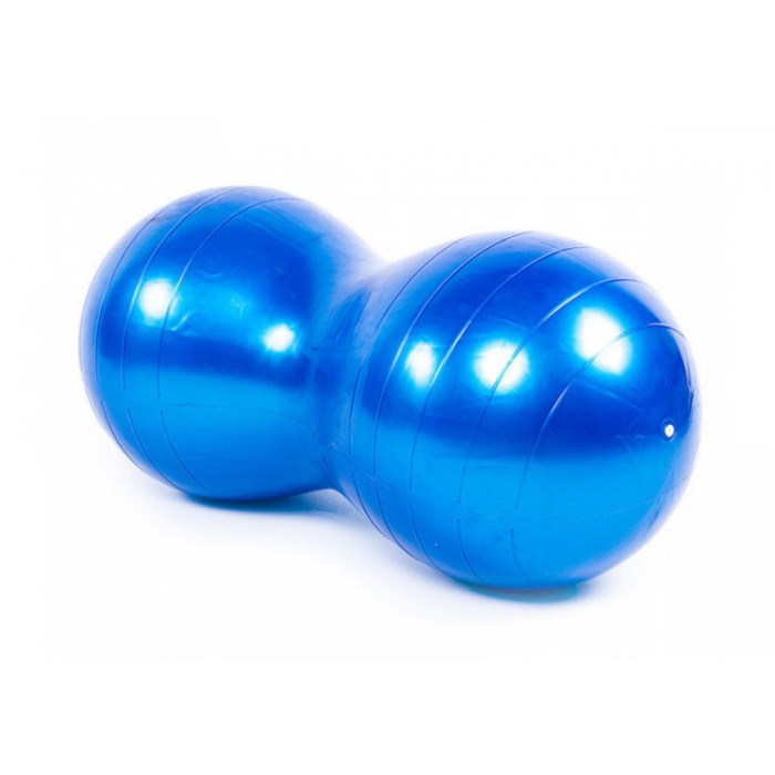 Мяч для фитнеса EasyFit Peanut 45х90 см синий (фитбол орех-арахис)