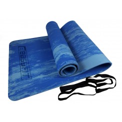 Коврик для йоги и фитнеса EasyFit s-EVA Mat 8 мм Синий