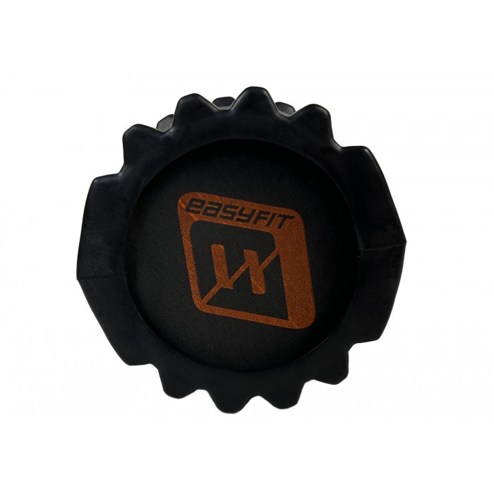Массажный ролик EasyFit Solid Roller v.1.1s 33 см черный