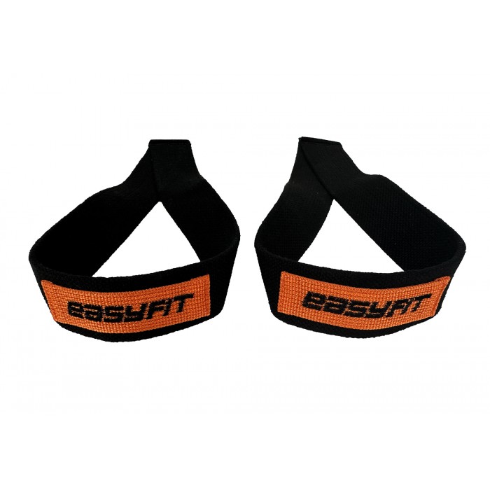 Лямки атлетические EasyFit Delta для становой тяги черные
