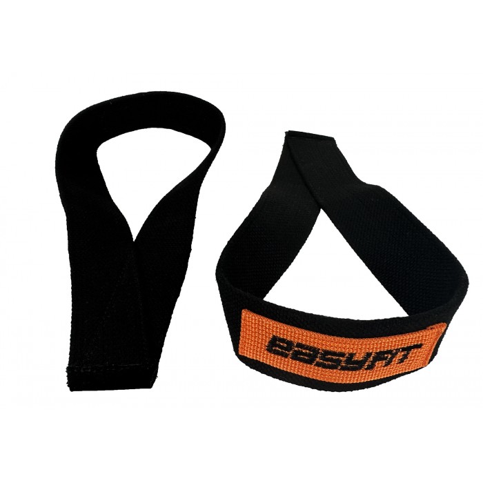 Лямки атлетические EasyFit Delta для становой тяги черные