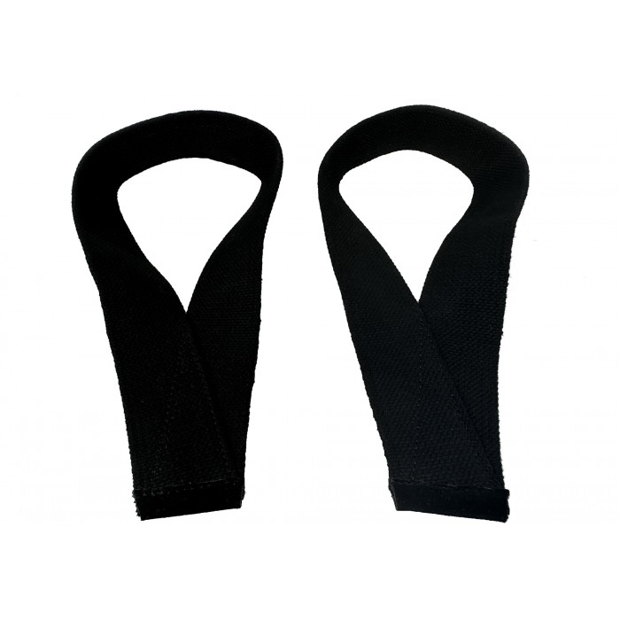 Лямки атлетические EasyFit Delta для становой тяги черные