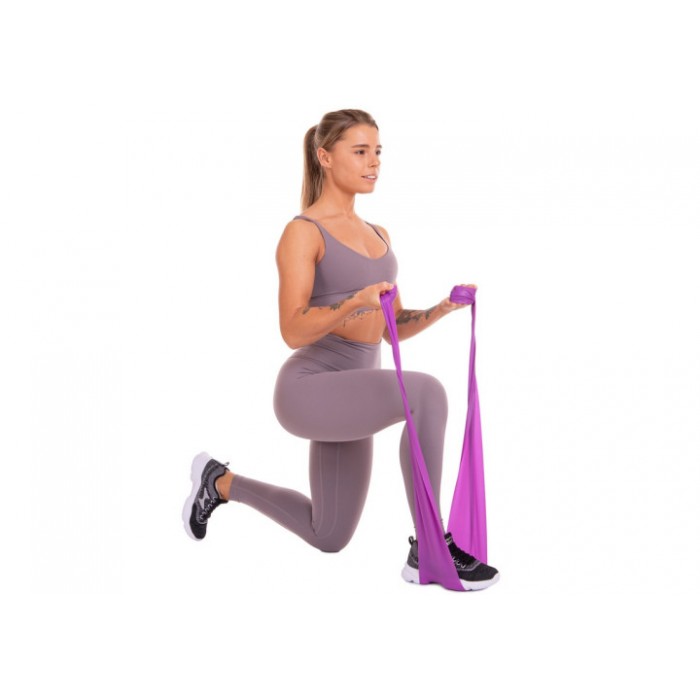 Стрічка латексна EasyFit 0.5 мм для пілатеса та йоги жовта