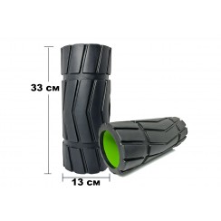 Массажный ролик EasyFit Rover 33 см Черный