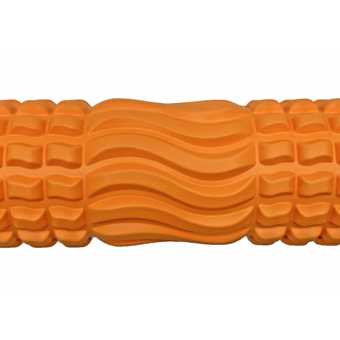 Масажний ролик EasyFit Wavyspines 33 см Помаранчевий