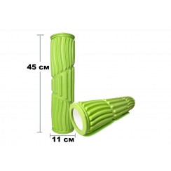 Массажный ролик EasyFit Dozer 45 см Салатовый