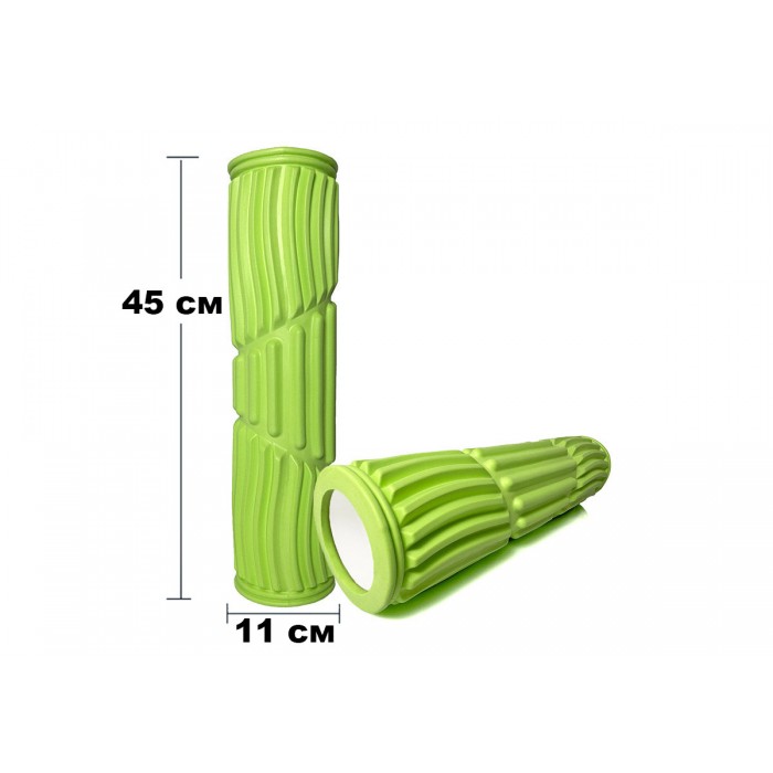 Массажный ролик EasyFit Dozer 45 см Салатовый