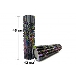 Массажный ролик EasyFit Morze 45 см Черный