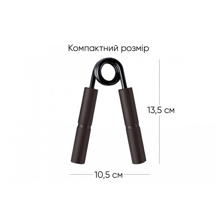 Кистевой эспандер EasyFit Hand Grip PRO 159 кг черный (350 lb)