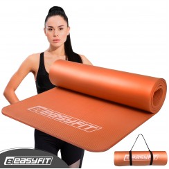 Коврик для фитнеса и йоги EasyFit NBR 10 мм Оранжевый