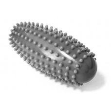 Масажный мяч огурец 16 x 6,5 см Almond EasyFit овальный з шипами серый