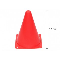 Конус-фишка спортивная EasyFit 17 см красная
