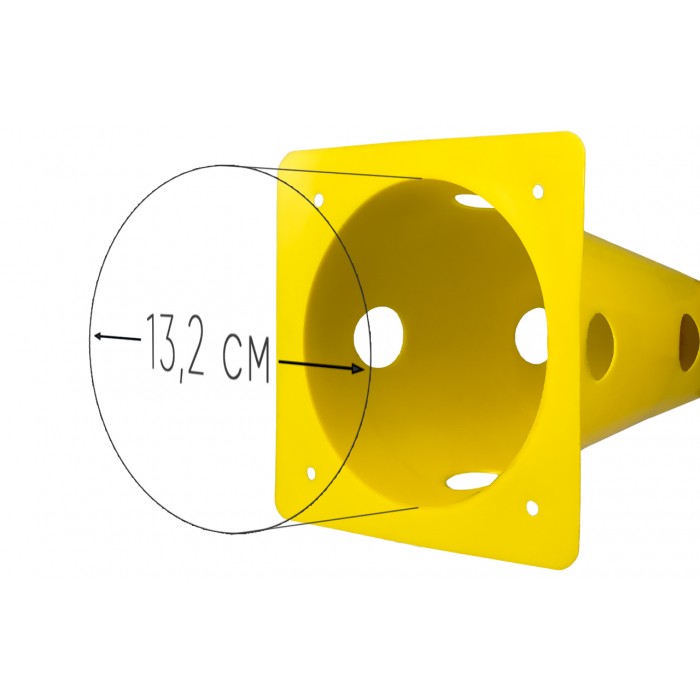Конус-фишка спортивная EasyFit 31 см желтая