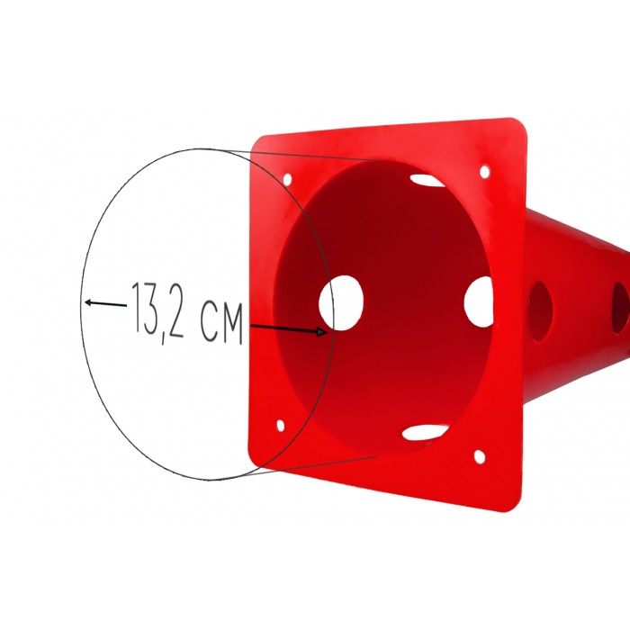 Конус-фишка спортивная EasyFit 31 см красная