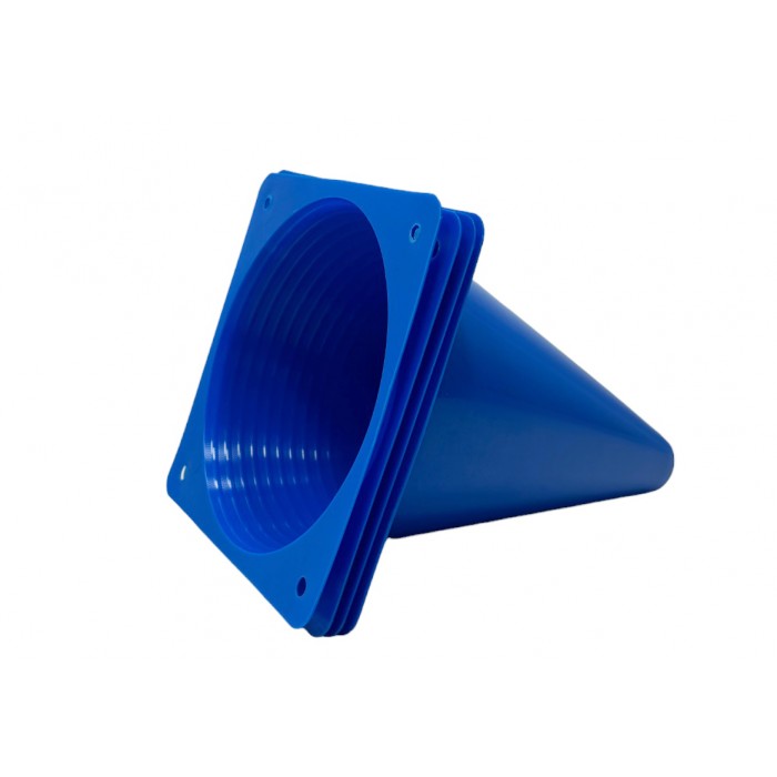 Конусы-фишки спортивные EasyFit 17 см (набор 4 штуки) синие