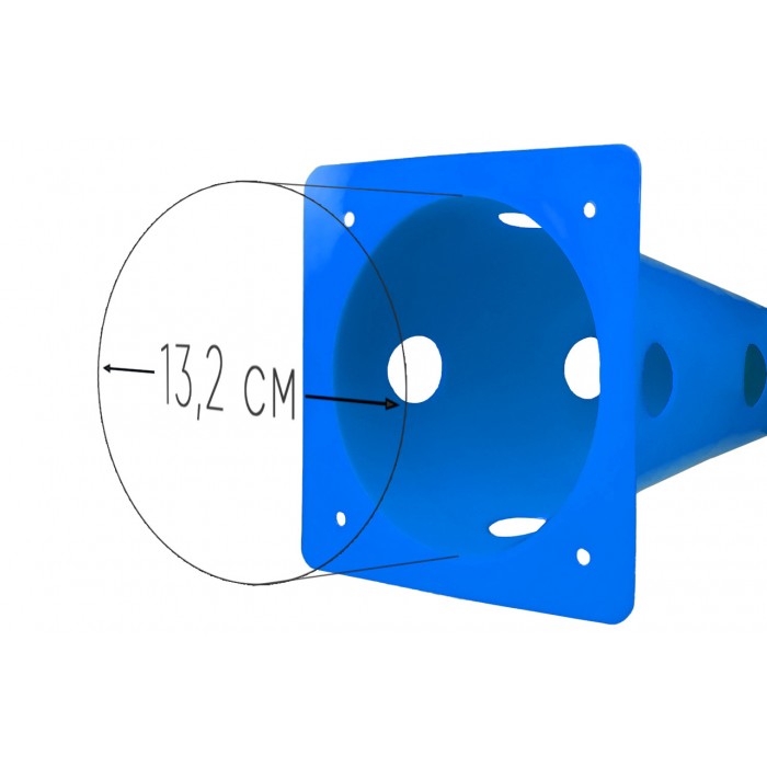 Конусы-фишки спортивные EasyFit 31 см (набор 4 штуки) синие