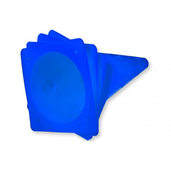 Конусы-фишки спортивные EasyFit 31 см (набор 4 штуки) синие