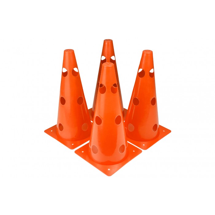 Конусы-фишки спортивные EasyFit 31 см (набор 4 штуки) оранжевые