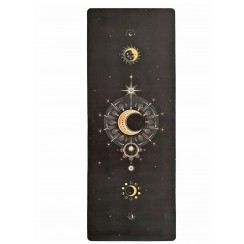 Коврик для йоги EasyFit BlackMoon 183 x 61 x 0.3 см (замша-каучук) черный