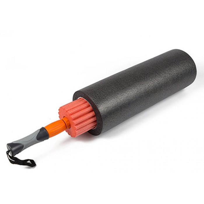 Массажный ролик EasyFit 45 см TIO 3 в 1 Черный-оранжевый