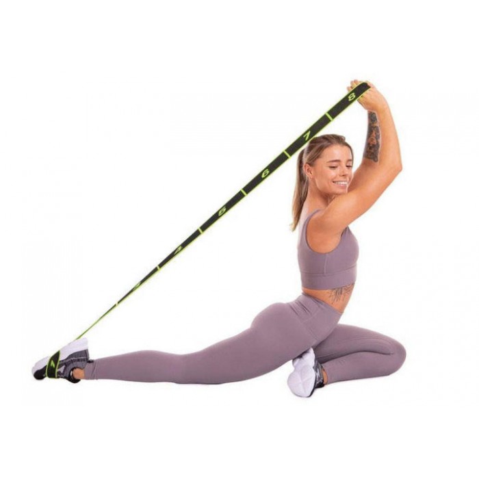 Еспандер стрічка EasyFit з петлями для тренувань жовтий (EASY)