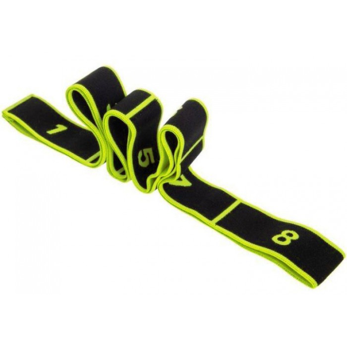 Еспандер стрічка EasyFit з петлями для тренувань жовтий (EASY)