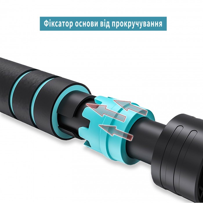 Турник в дверной проем раздвижной турник EasyFit BlueGymBar 70-95 см