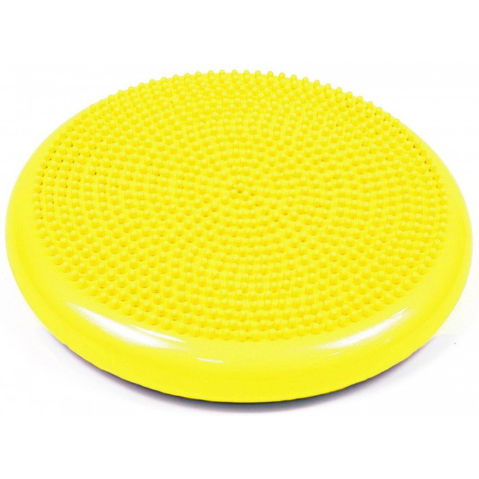 Балансировочная подушка массажная EasyFit желтая