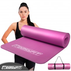 Коврик для фитнеса и йоги EasyFit NBR 10 мм Розовый