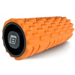 Массажный ролик EasyFit Grid Roller 33 см v.1.1 прочный массажер (оранжевый)