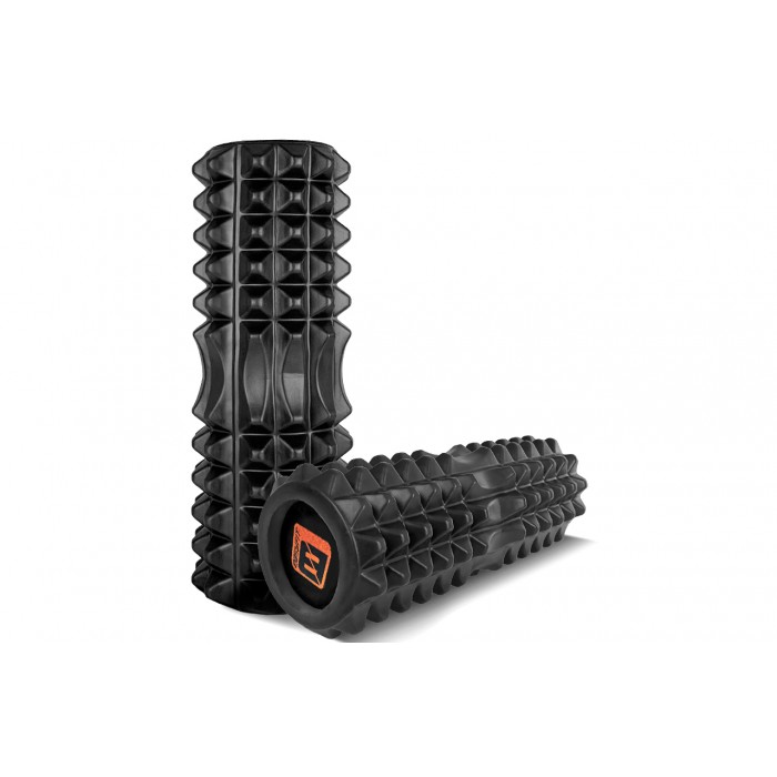 Массажный ролик EasyFit Solid Roller v.1.2s 33х13 см черный