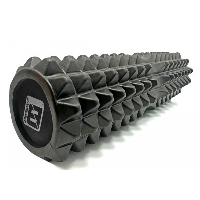 Массажный ролик EasyFit Solid Grid Roller 45 см v.2.2s черный