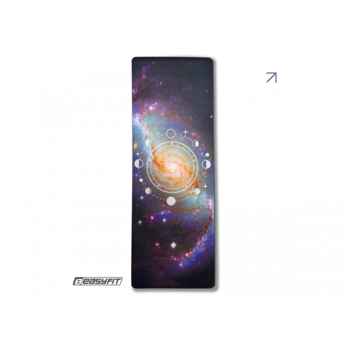 Коврик для йоги EasyFit Light VioletMoon 183 x 61 x 0.3 см (замша-каучук)