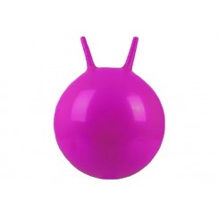 Мяч для фитнеса EasyFit 45 см с рожками розовый