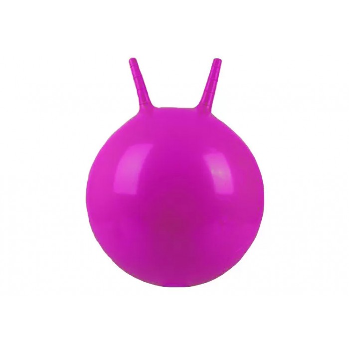 Мяч для фитнеса EasyFit 45 см с рожками розовый