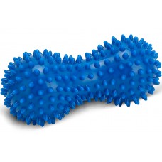 Массажный мячик двойной 6,5 х 16 см EasyFit Goober с шипами синий