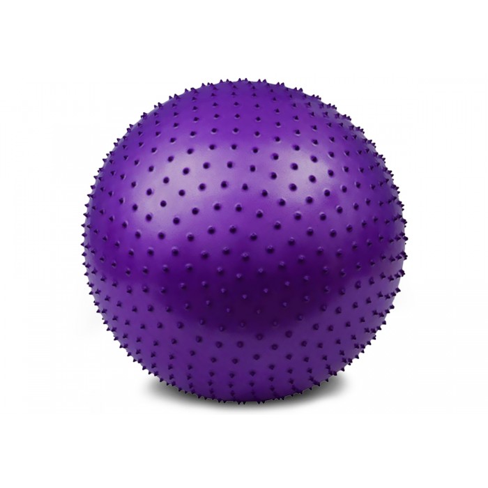 М'яч для фітнесу EasyFit 65 см фіолетовий (фітбол масажний)
