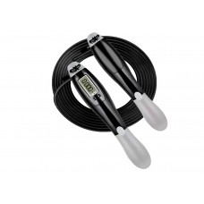 Скоростная скакалка со счетчиком EasyFit черный-серый