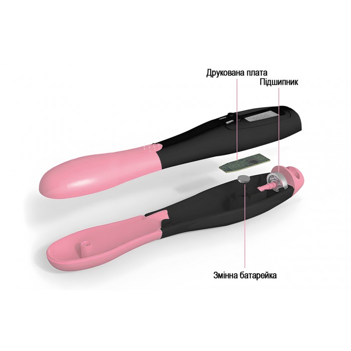 Скоростная скакалка со счетчиком EasyFit черный-розовый