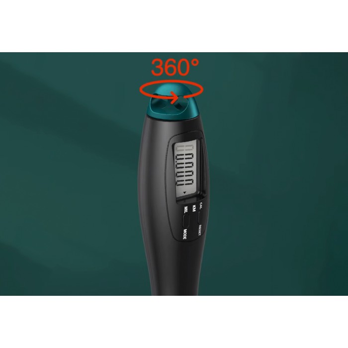 Скоростная скакалка со счетчиком EasyFit черный-зеленый