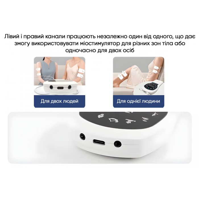 Миостимулятор с подогревом EasyFit Pro ActivePulse импульсный массажер для мышц + Чехол