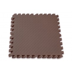 Татамі мат EasyFit SwallowTail 4 шт (60х60х1 см) пазл хвіст ластівки коричневий