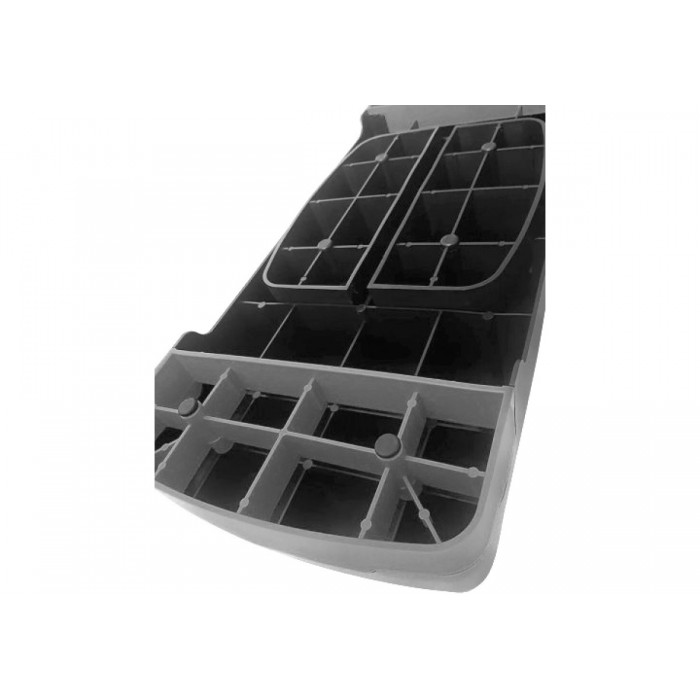 Степ-платформа для фітнесу та аеробіки EasyFit Step-B 2-ступінчаста сіра